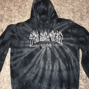 tie dye thrasher hoodie